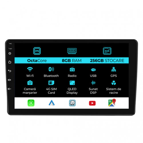 Navigatie Dedicata Renault Master (2019-2024), 10Inch, 8Gb Ram, 256Gb Stocare, Carplay