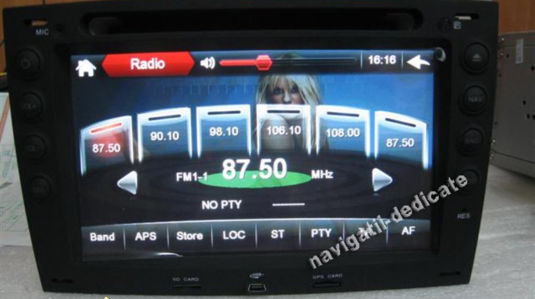 Navigatie Dedicata RENAULT MEGANE DVD GPS Auto CARKIT NAVD- 8110