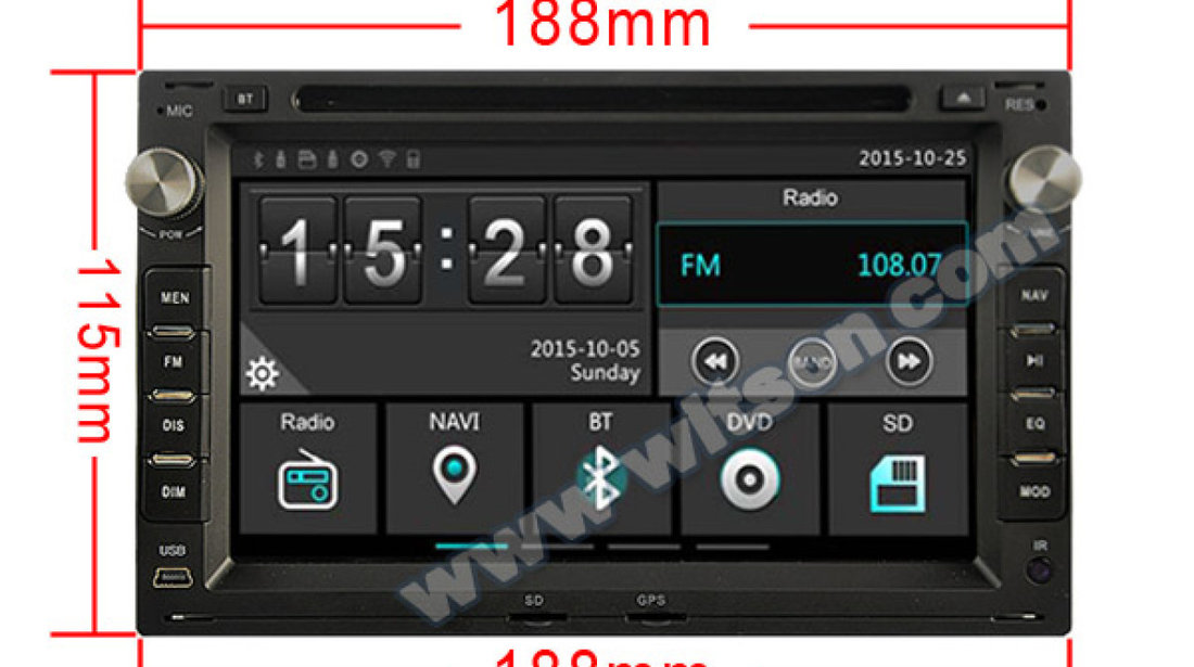 NAVIGATIE DEDICATA SEAT ALHAMBRA WITSON W2-E8229V DVD PLAYER GPS CARKIT DVR