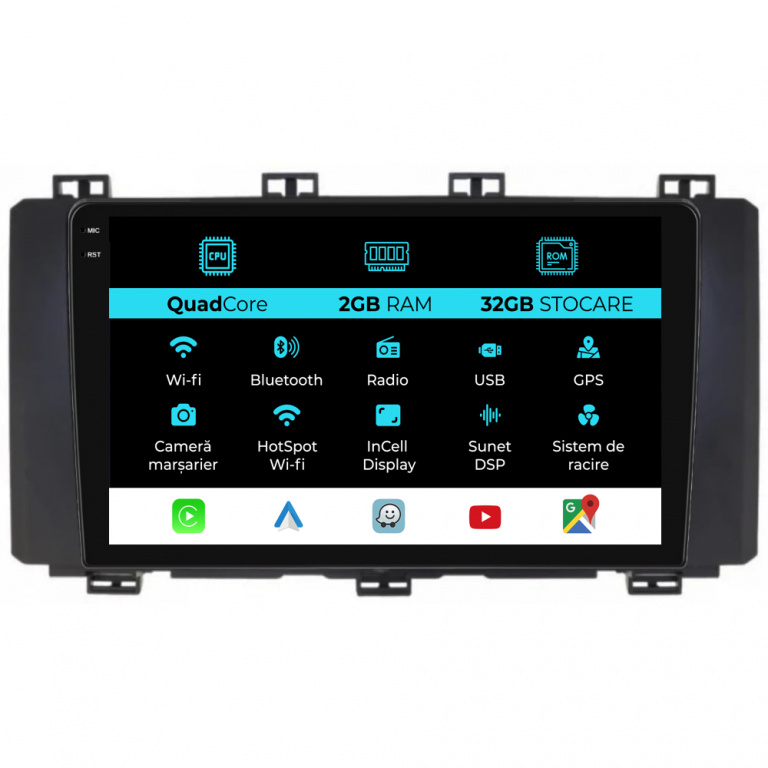 Navigatie Dedicata Seat Ateca (2016-2021), 9Inch, 2Gb Ram, 32Gb Stocare, Carplay