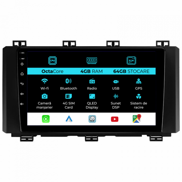 Navigatie Dedicata Seat Ateca (2016 - 2021), 9Inch, 4Gb Ram, 64Gb Stocare, Carplay