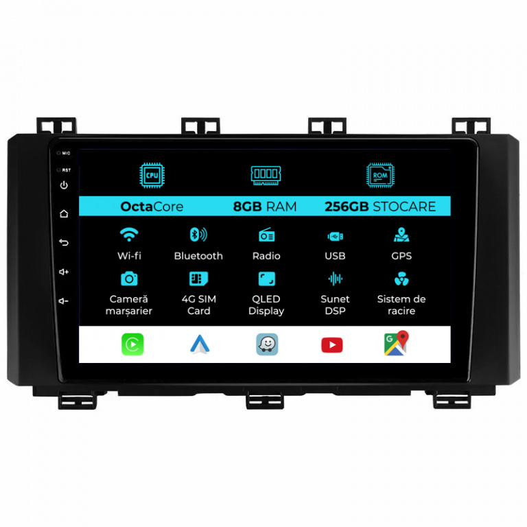Navigatie Dedicata Seat Ateca (2016 - 2021), 9Inch, 8Gb Ram, 256Gb Stocare, Carplay