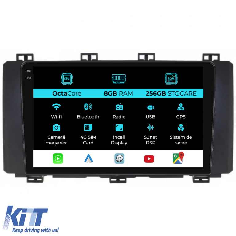 Navigatie Dedicata Seat Ateca (2016-2021), 9Inch, 8Gb Ram, 256Gb Stocare, Carplay NAVSE98NZL