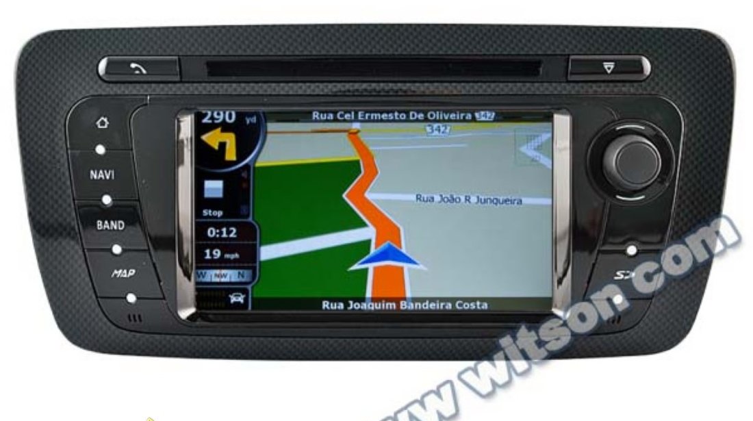 Navigatie Dedicata Seat Ibiza 2008 2015 Model NAVD K246 Cu Platforma S90 Win8 Style Dvd Usb Sd Player Auto Gps Tv Carkit Preluare Agenda Telefonica Model 2015