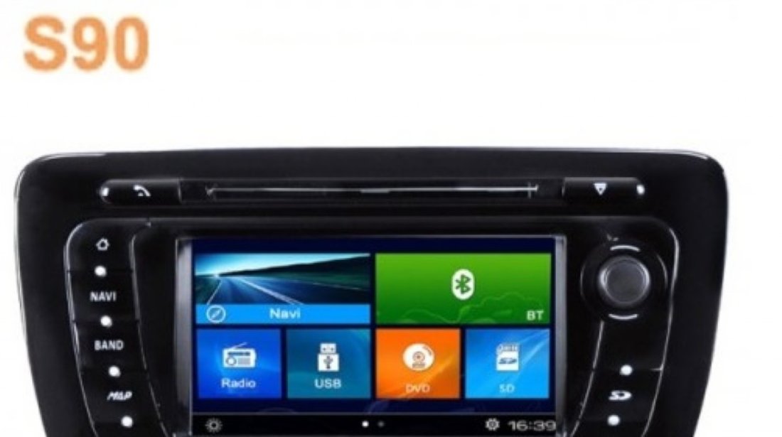 Navigatie Dedicata Seat Ibiza 2008 2015 Model NAVD K246 Cu Platforma S90 Win8 Style Dvd Usb Sd Player Auto Gps Tv Carkit Preluare Agenda Telefonica Model 2015