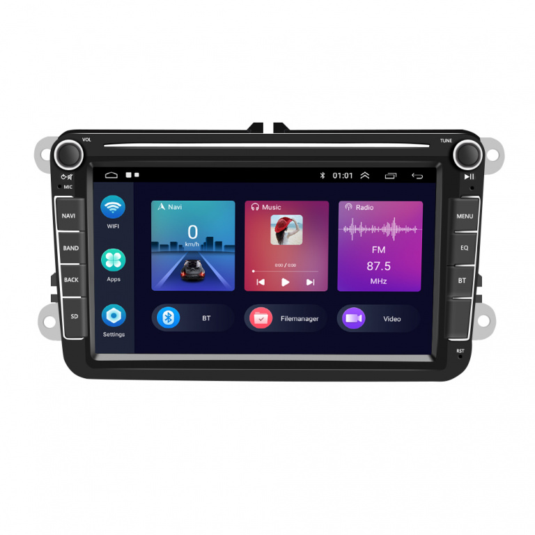 Navigatie Dedicata Skoda, 8Inch,2Gb Ram, 64Gb stocare, Carplay si Android Auto