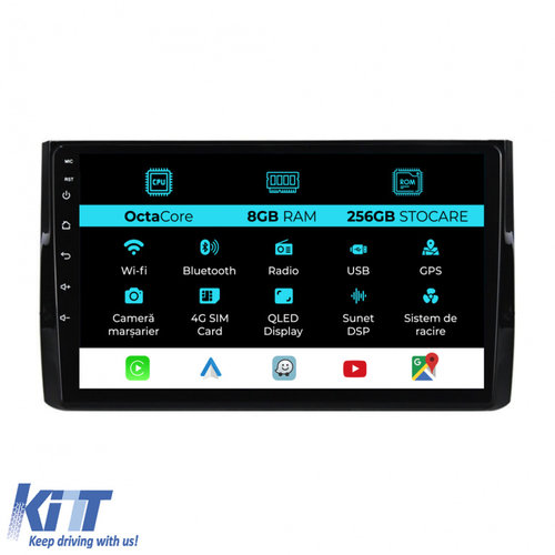 Navigatie Dedicata Skoda Kodiaq (2016-2024), 10Inch, 8Gb Ram, 256Gb Stocare, Carplay NAVSK108FZF