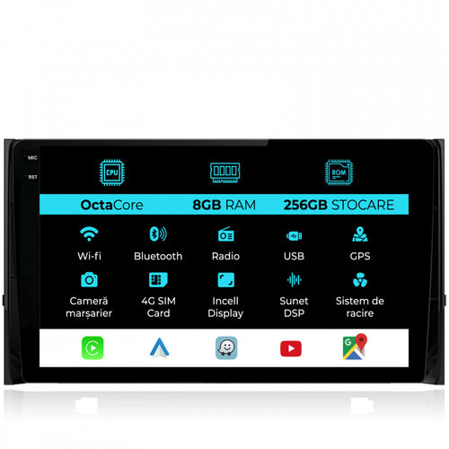 Navigatie Dedicata Skoda Kodiaq (2016-2024), Incell 10Inch, 8Gb Ram, 256Gb Stocare, Carplay