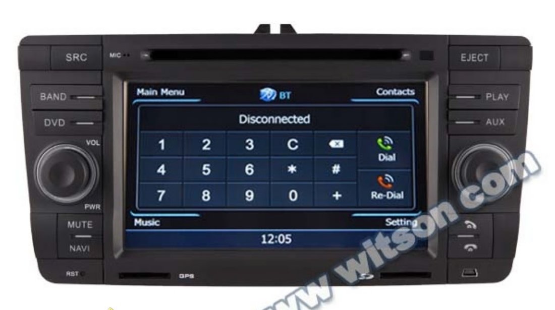 Navigatie Dedicata Skoda Octavia 2 Navd C005 PLATFORMA S100 PROCESOR DUAL CORE A8 1GHZ 512 DDR 2 INTERNET 3G WIFI DVD GPS TV DVR CARKIT PRELUARE AGENDA TELEFONICA MODEL 2014