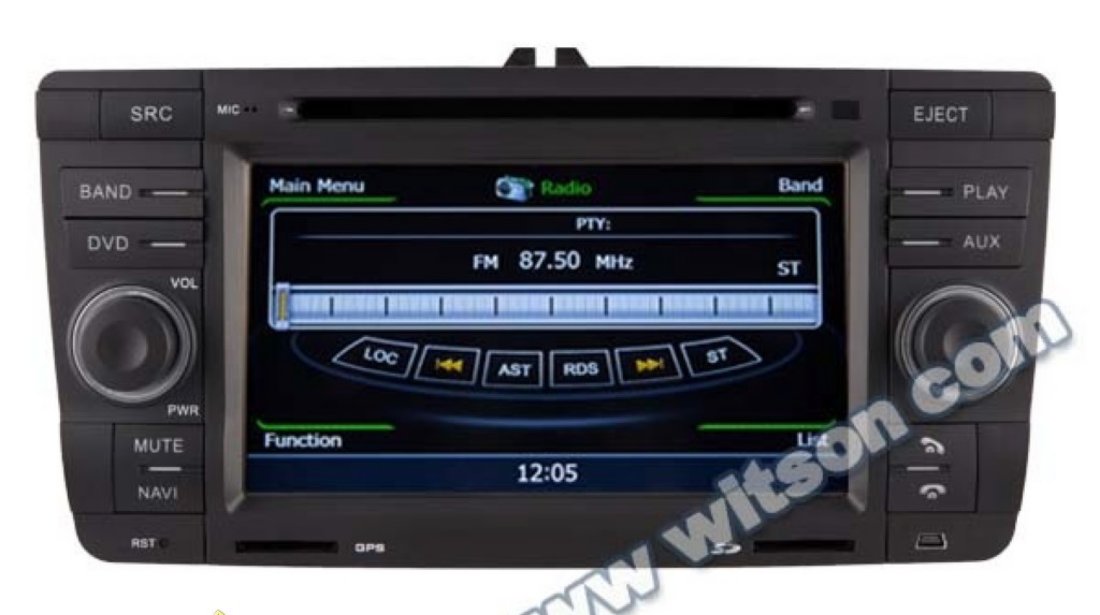 Navigatie Dedicata Skoda Octavia 2 Navd C005 PLATFORMA S100 PROCESOR DUAL CORE A8 1GHZ 512 DDR 2 INTERNET 3G WIFI DVD GPS TV DVR CARKIT PRELUARE AGENDA TELEFONICA MODEL 2014