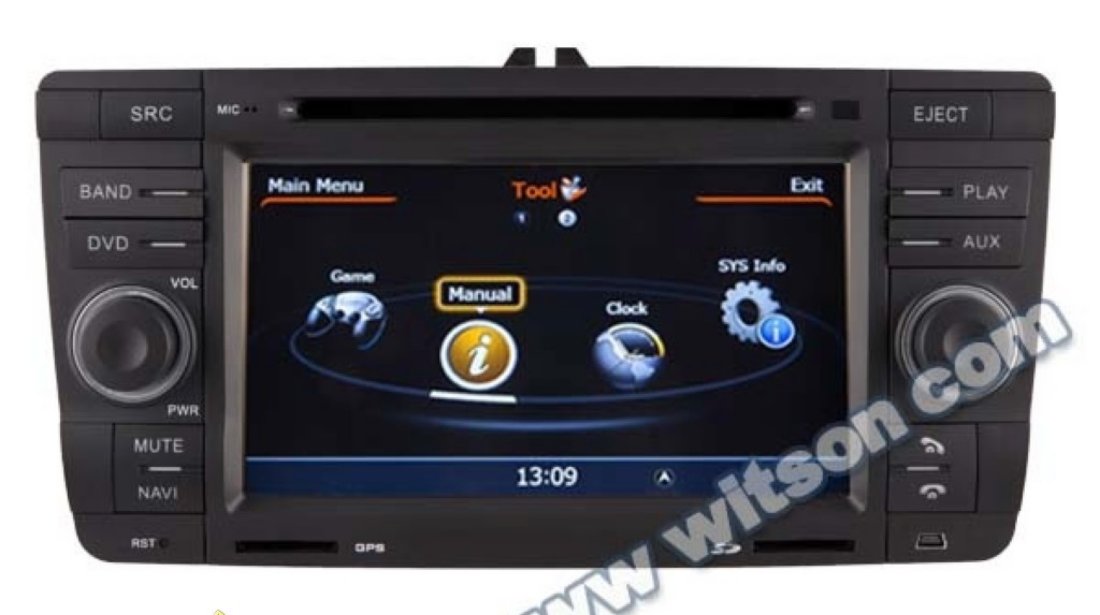 Navigatie Dedicata Skoda Octavia 2 Navd C005 PLATFORMA S100 PROCESOR DUAL CORE A8 1GHZ 512 DDR 2 INTERNET 3G WIFI DVD GPS TV DVR CARKIT PRELUARE AGENDA TELEFONICA MODEL 2014