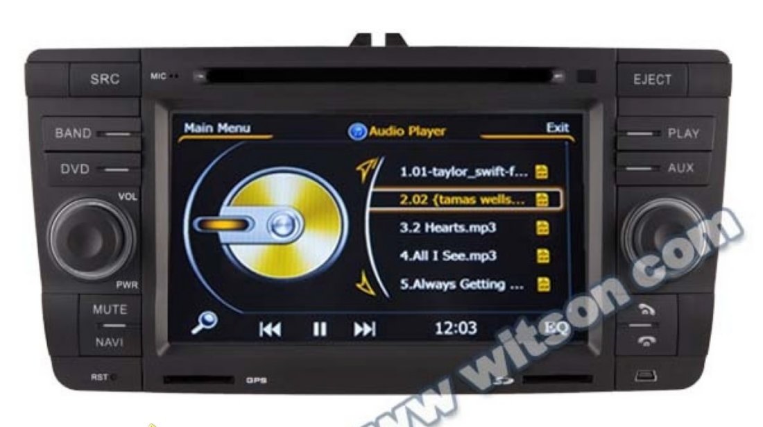 Navigatie Dedicata Skoda Octavia 2 Navd C005 PLATFORMA S100 PROCESOR DUAL CORE A8 1GHZ 512 DDR 2 INTERNET 3G WIFI DVD GPS TV DVR CARKIT PRELUARE AGENDA TELEFONICA MODEL 2014