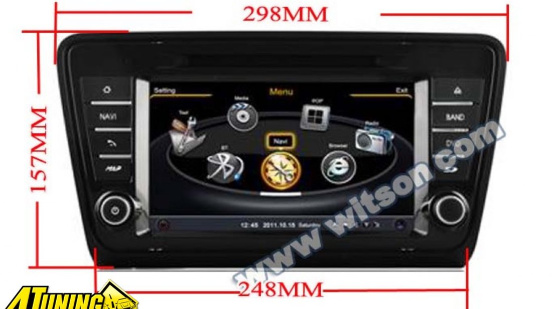 Navigatie Dedicata Skoda Octavia 3 2013 EDOTEC EDT C279 Platforma S100 Dvd Auto Procesor Dual Core A8 1ghz 512 Ddr 2 Dvd Gps Tv Dvr Carkit Preluare Agenda Telefonica