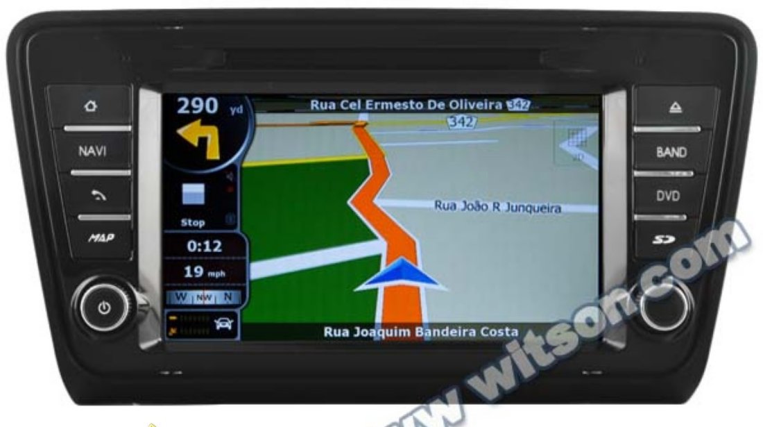 Navigatie Dedicata Skoda Octavia 3 2013 NAVD C279 Dvd Player cu Platforma S100 Dvd Auto Procesor Dual Core A8 1ghz 512 Ddr 2 Dvd Gps Tv Dvr Carkit Preluare Agenda Telefonica