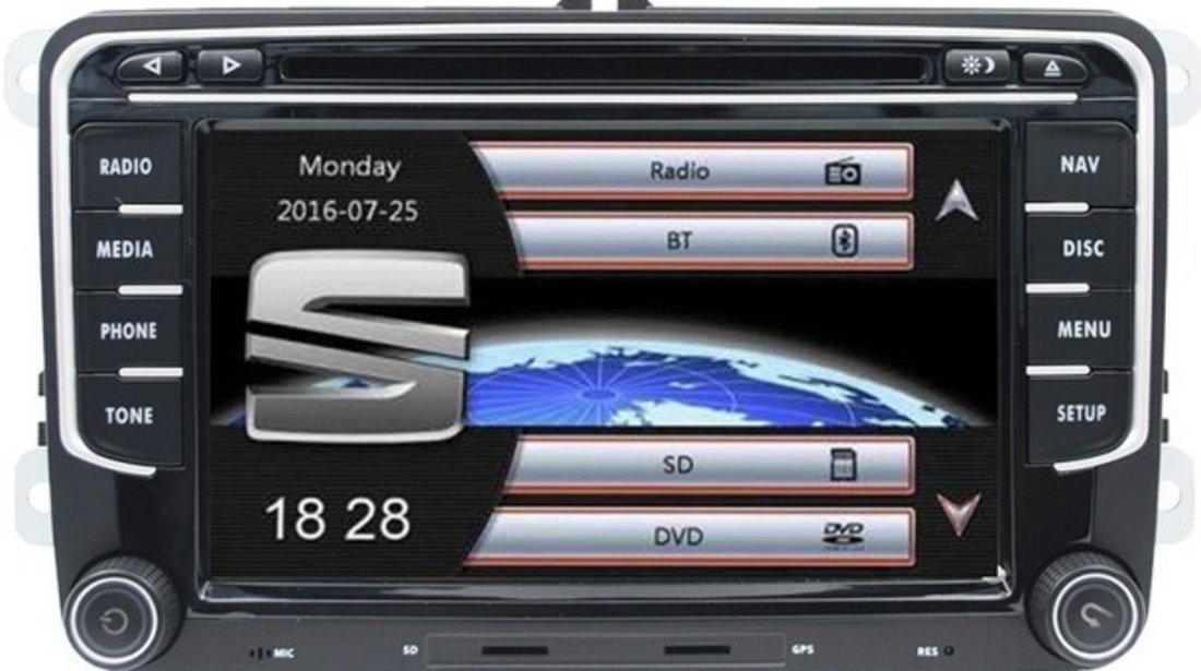 Navigatie Dedicata Skoda Superb II Dvd Carkit Usb NAVD-723V V5 Camera Video De Marsarier Cadou!