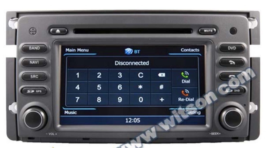 NAVIGATIE DEDICATA SMART FORTWO FORFOUR WITSON W2-C087 PLATFORMA S100 DVD GPS TV DVR CARKIT