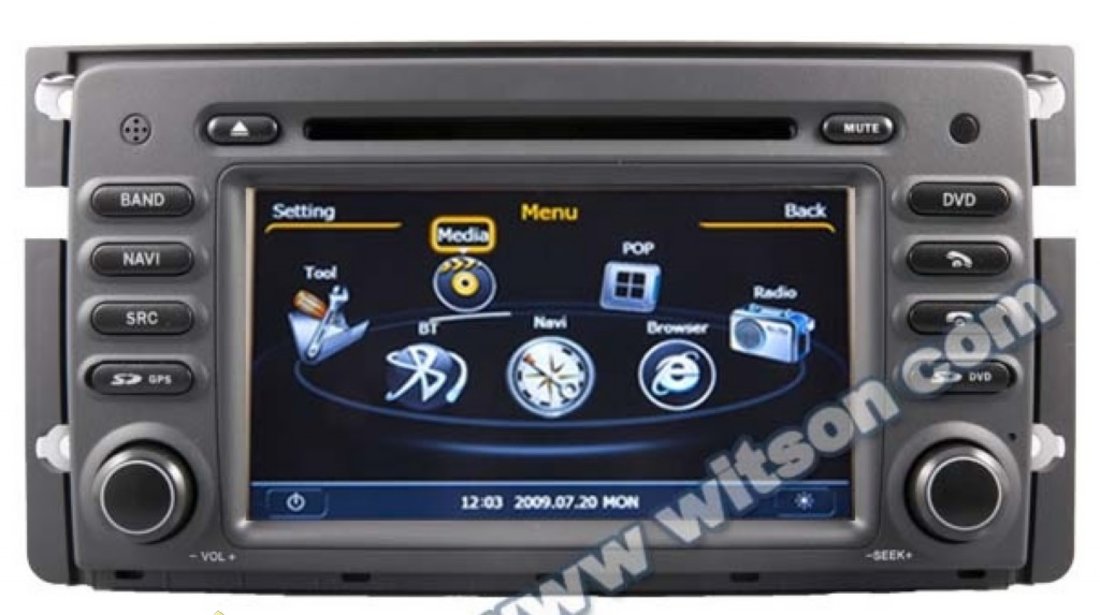 NAVIGATIE DEDICATA SMART FORTWO FORFOUR WITSON W2-C087 PLATFORMA S100 DVD GPS TV DVR CARKIT