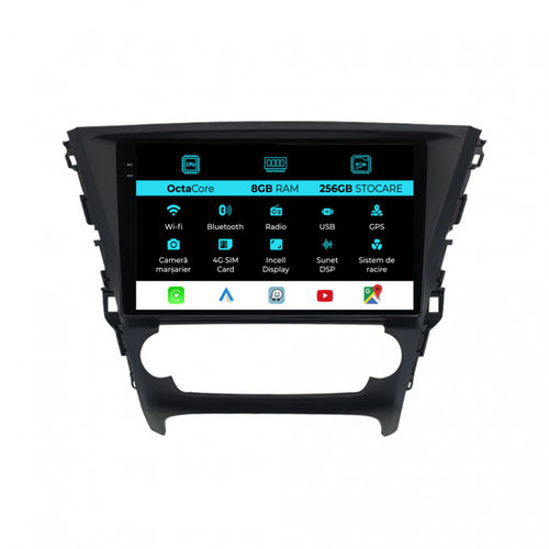 Navigatie Dedicata Toyota Avensis (2015-2018), 9 Inch, 8Gb Ram, 256Gb stocare, Carplay