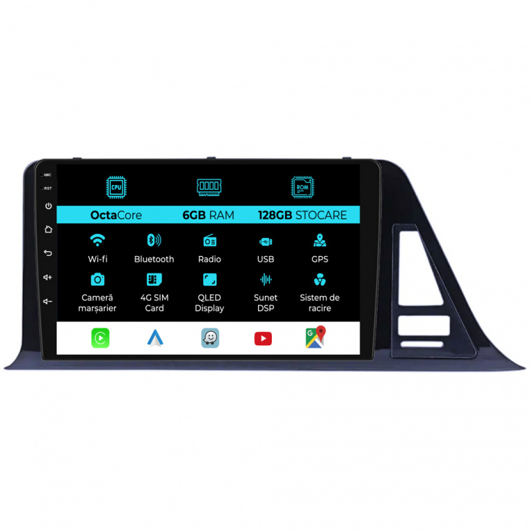 Navigatie Dedicata Toyota CHR (2016 - 2020), 9Inch, 6Gb Ram, 128Gb Stocare, Carplay