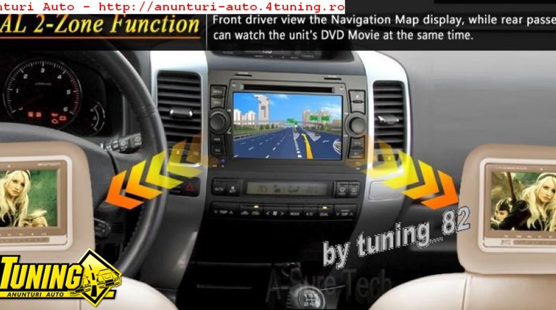 NAVIGATIE DEDICATA TOYOTA LAND CRUISER J120 PRADO WITSON W2-D8129T DVD PLAYER GPS CARKIT INTERNET 3G