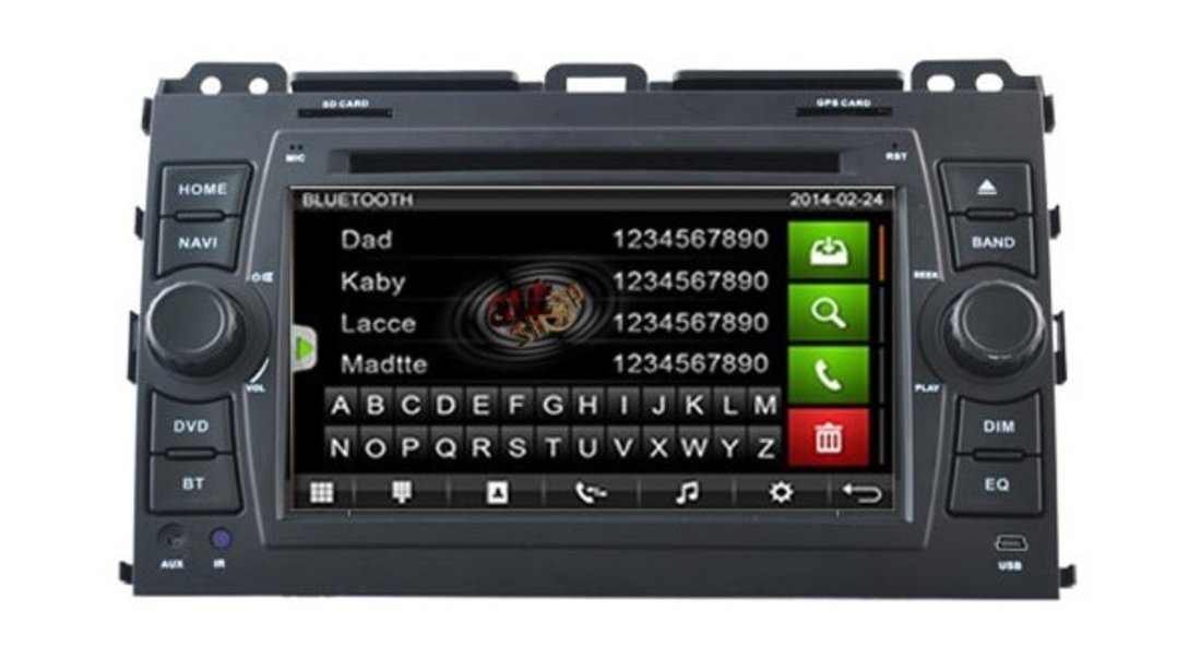 NAVIGATIE DEDICATA TOYOTA LAND CRUISER J120 PRADO WITSON W2-D8129T DVD PLAYER GPS CARKIT INTERNET 3G