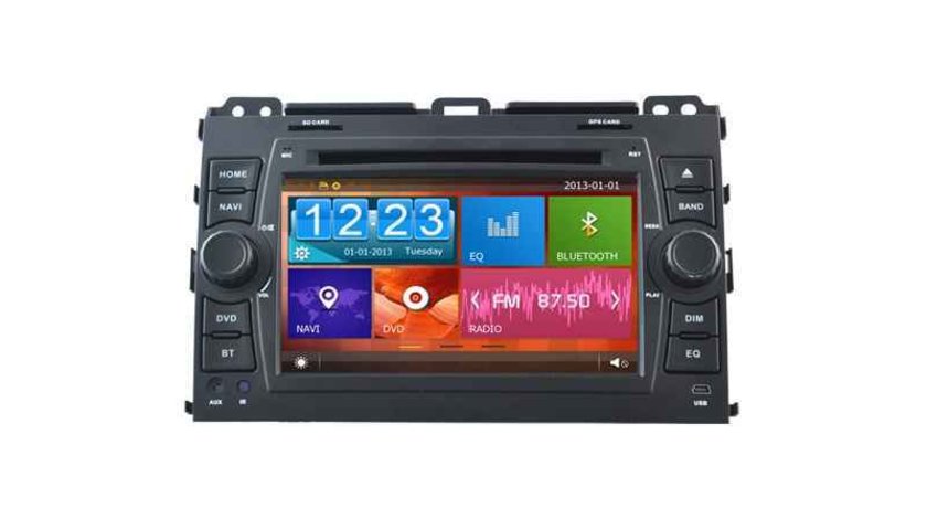 NAVIGATIE DEDICATA TOYOTA LAND CRUISER J120 PRADO NAVD-D8129T DVD PLAYER GPS CARKIT INTERNET 3G