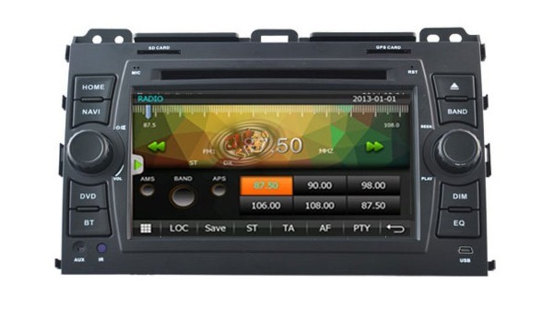 NAVIGATIE DEDICATA TOYOTA LAND CRUISER J120 PRADO NAVD-D8129T DVD PLAYER GPS CARKIT INTERNET 3G