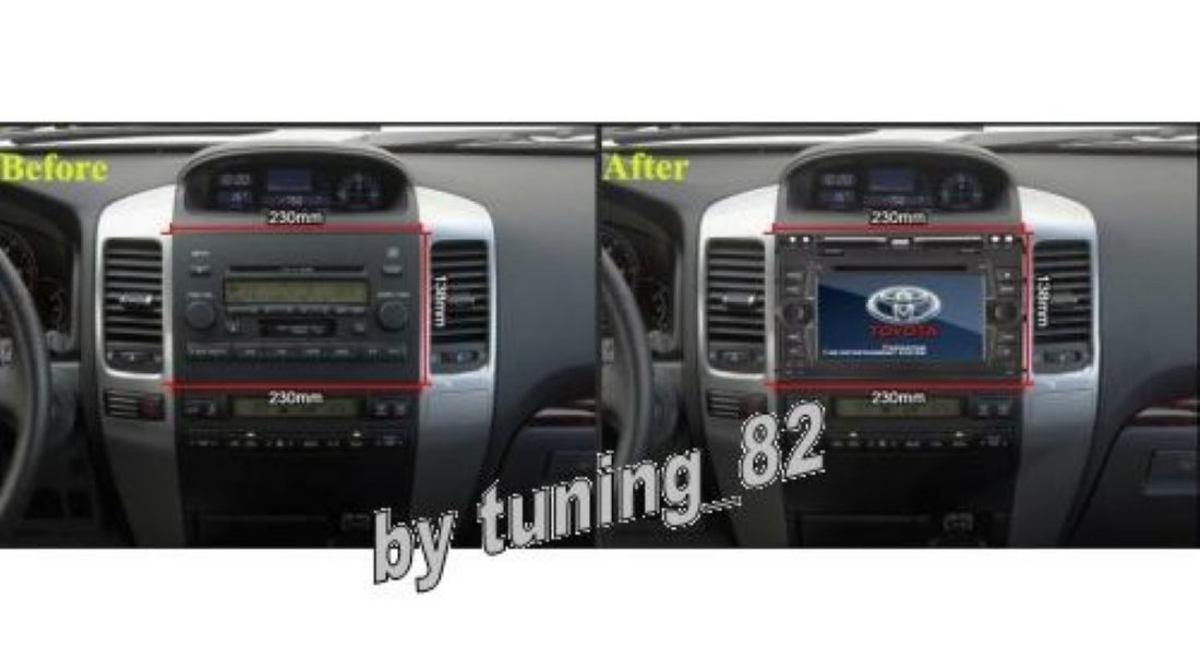 NAVIGATIE DEDICATA TOYOTA LAND CRUISER J120 PRADO WITSON W2-D8129T DVD PLAYER GPS CARKIT INTERNET 3G