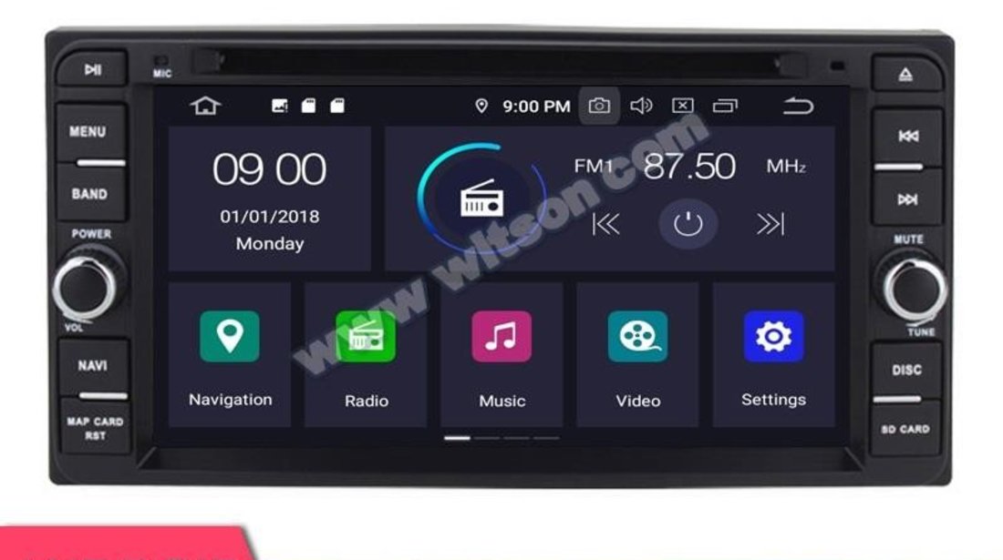 NAVIGATIE DEDICATA TOYOTA PRADO 1996-2009 WITSON W2-C010 PLATFORMA S100 DVD GPS DVR CARKIT