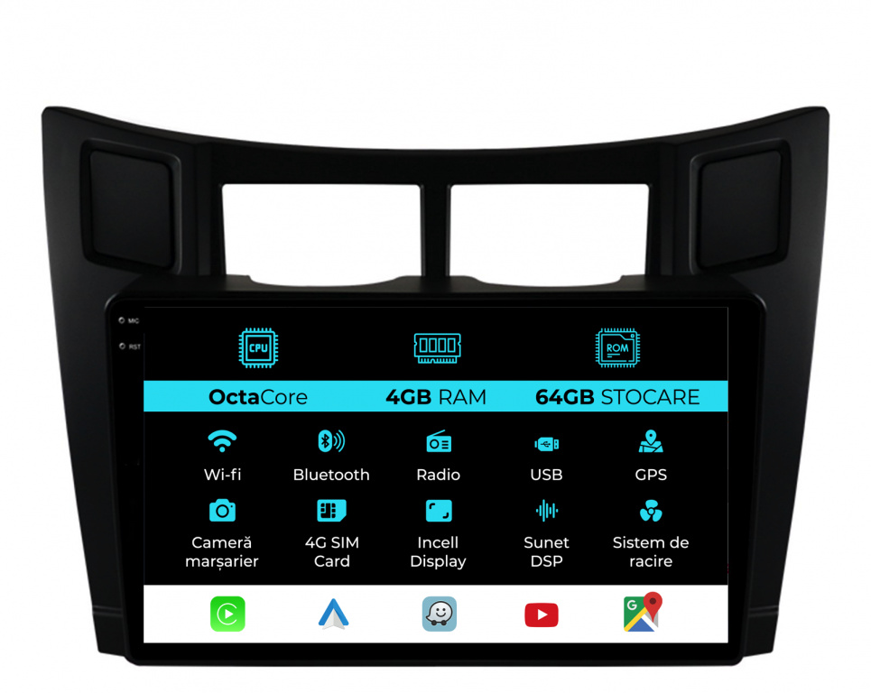 Navigatie Dedicata Toyota Yaris (2005-20