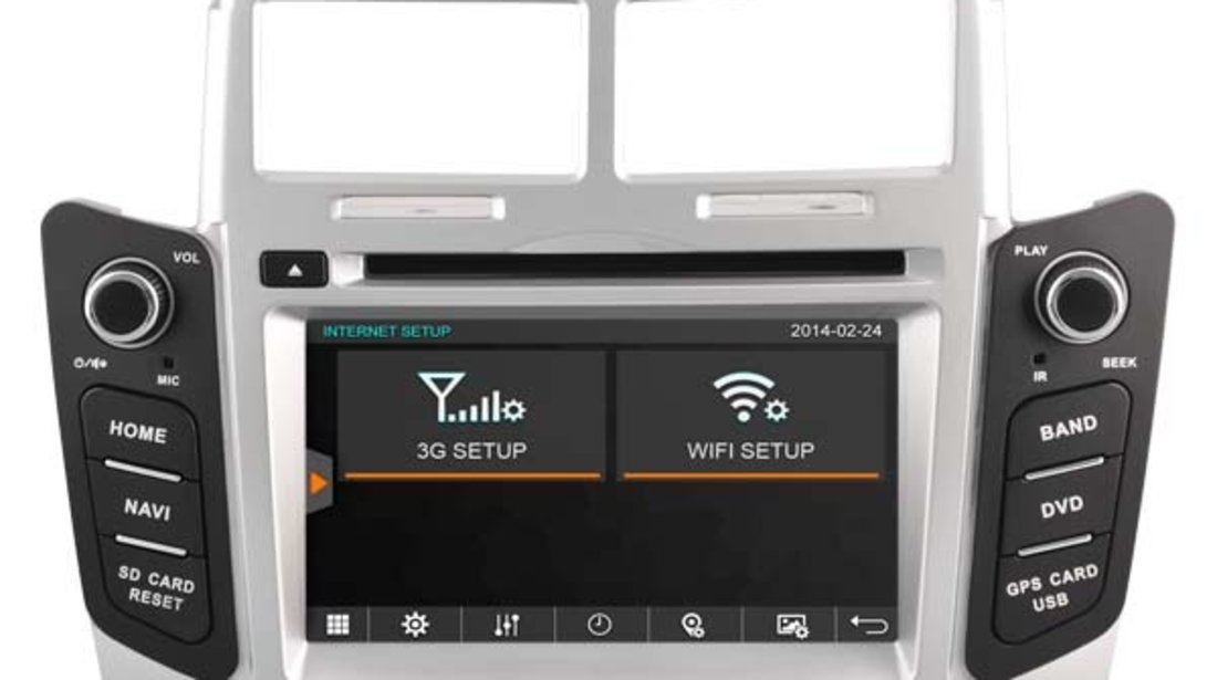 NAVIGATIE DEDICATA TOYOTA YARIS 2005-2011 WITSON W2-D8111T PLATFORMA C36 WIN8 STYLE DVD PLAYER GPS