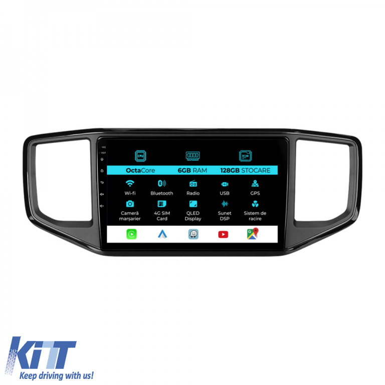 Navigatie Dedicata Volkswagen Amarok (2016-2022), 9Inch, 6Gb Ram, 128Gb Stocare, Carplay NAVVW96OJW