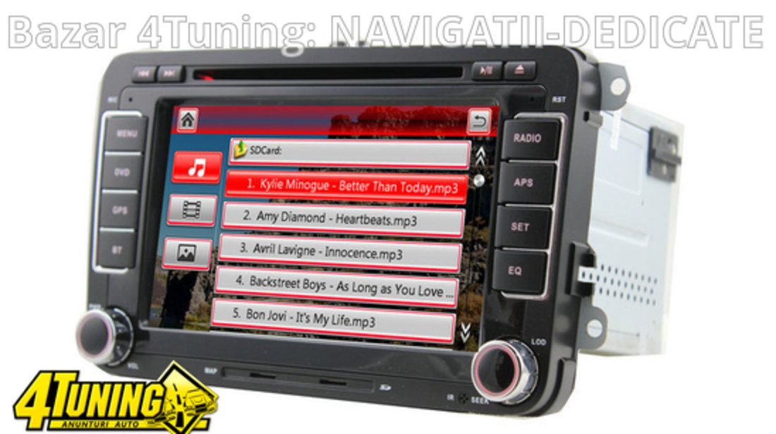 NAVIGATIE DEDICATA VOLKSWAGEN AMAROK NAVD-723V V4 DVD GPS CARKIT PRELUARE AGENDA TELEFONICA