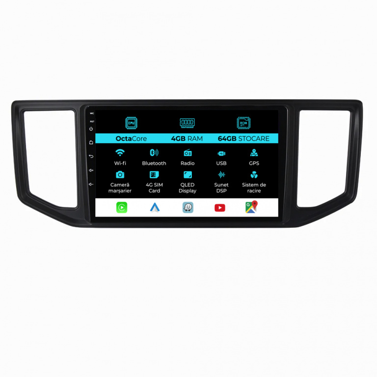 Navigatie Dedicata Volkswagen Crafter (2017 - 2021), 10Inch, 4Gb Ram, 64Gb Stocare, Carplay