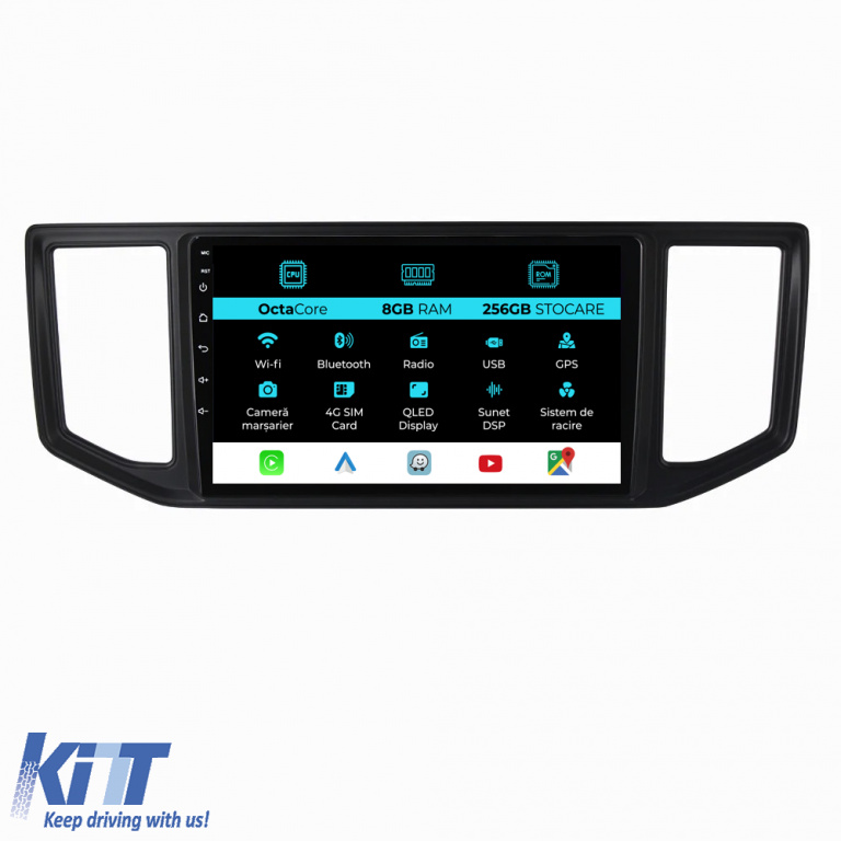 Navigatie Dedicata Volkswagen Crafter (2017 - 2021), 10Inch, 8Gb Ram, 256Gb Stocare, Carplay NAVVW108IOW