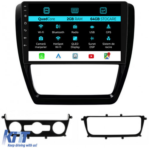 Navigatie Dedicata Volkswagen Jetta (2011 - 2018), 10Inch, 2Gb Ram, 64Gb Stocare, Carplay NAVVW102DR...