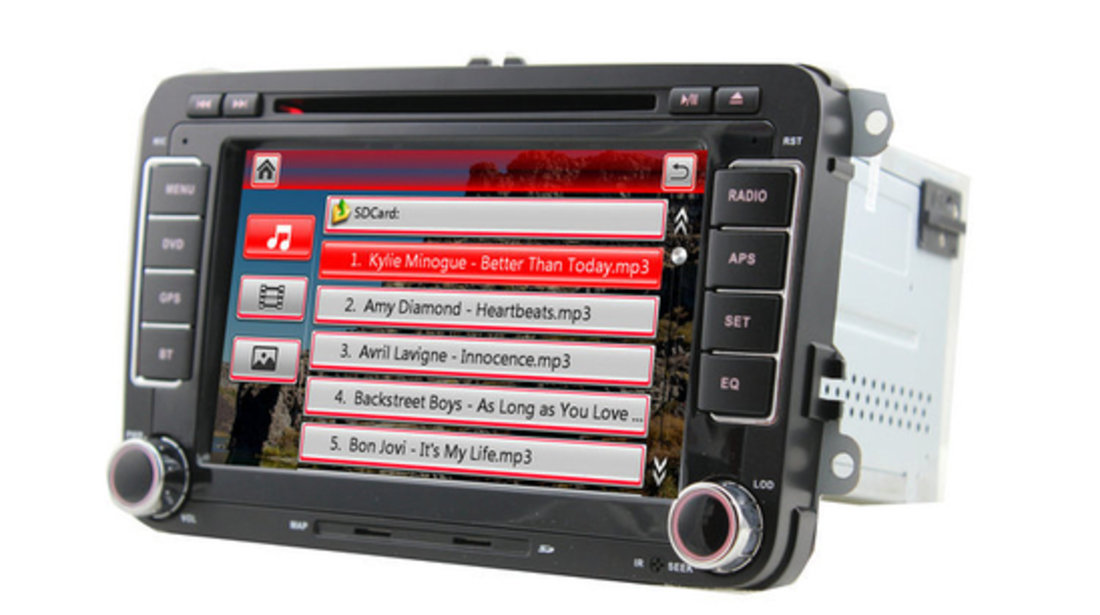 NAVIGATIE DEDICATA VOLKSWAGEN POLO 6R NAVD-723V V4 DVD GPS CARKIT PRELUARE AGENDA TELEFONICA