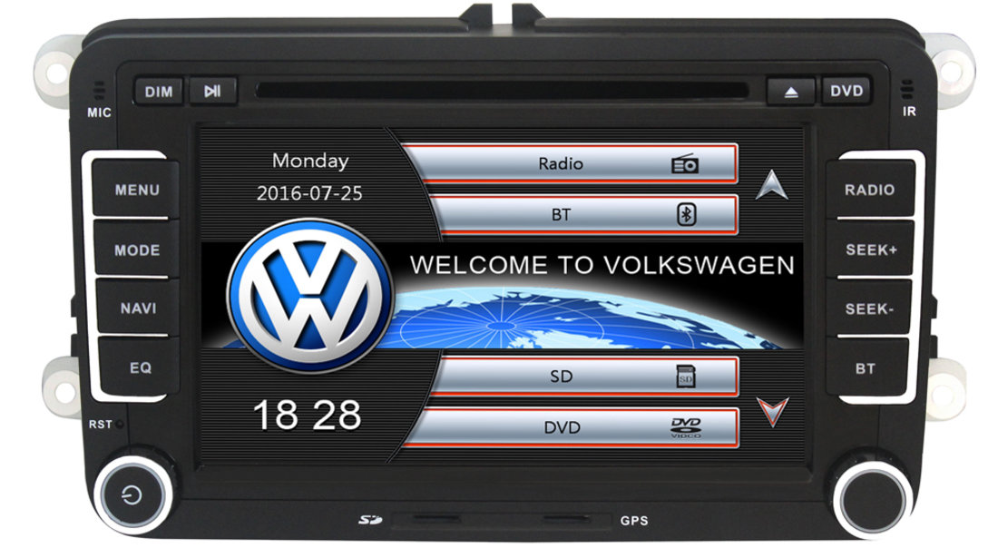 NAVIGATIE DEDICATA VOLKSWAGEN POLO 6R NAVD-723V V4 DVD GPS CARKIT PRELUARE AGENDA TELEFONICA