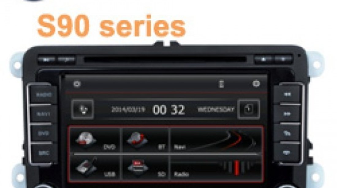 NAVIGATIE DEDICATA VOLKSWAGEN SKODA SEAT EDT-K305 PLATFORMA S90 WIN8 STYLE DVD GPS CARKIT