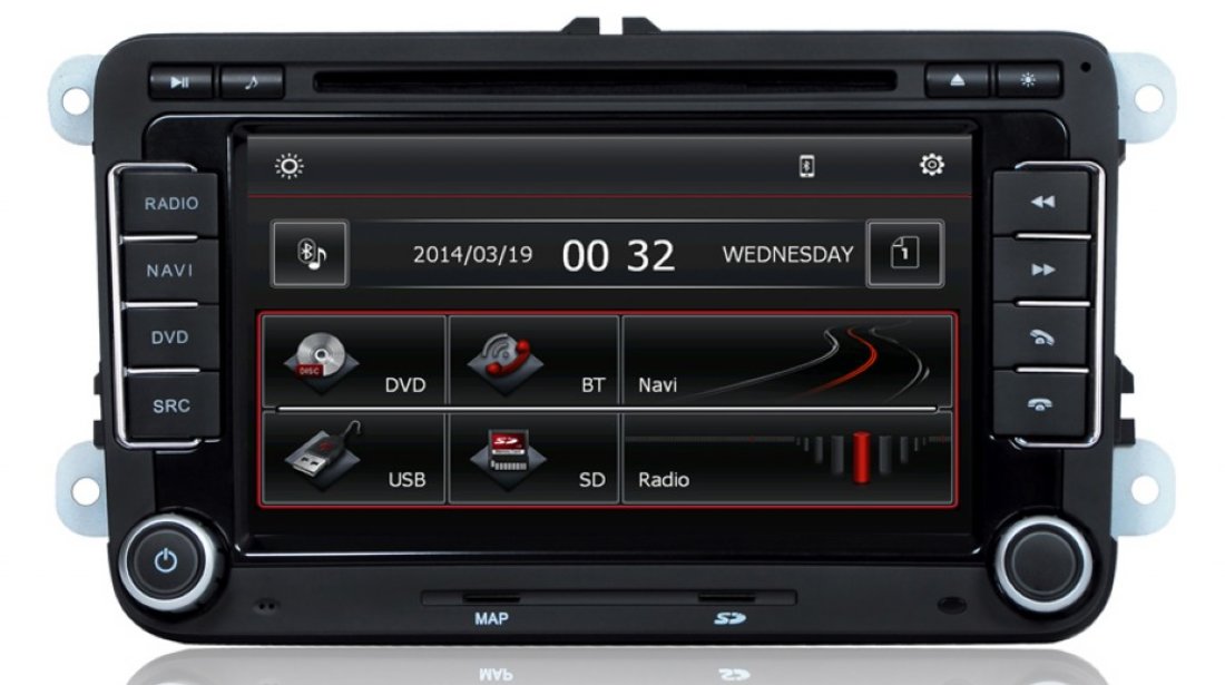 NAVIGATIE DEDICATA VOLKSWAGEN SKODA SEAT PLATFORMA S90 WIN8 STYLE DVD GPS TV CARKIT PRELUARE AGENDA TELEFONICA MODEL 2015