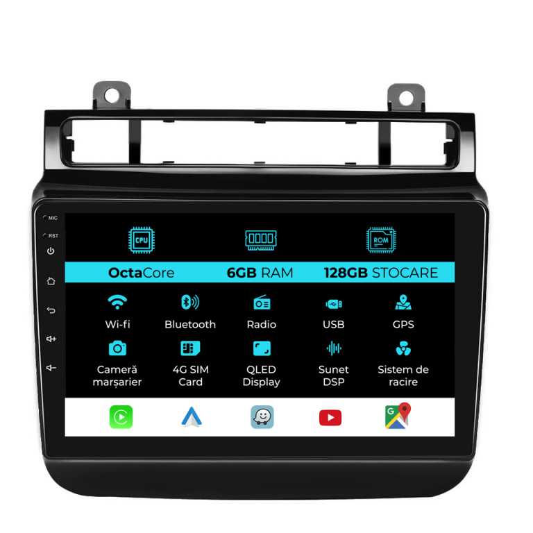 Navigatie Dedicata Volkswagen Touareg (2010-2018), 9Inch, 6Gb Ram, 128Gb Stocare, Carplay