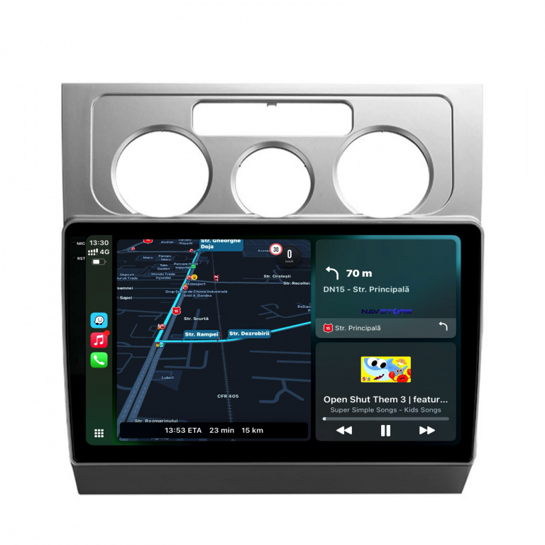 Navigatie Dedicata Volkswagen Touran (2003-2010), 10Inch, 12Gb Ram, 256Gb Stocare, Carplay