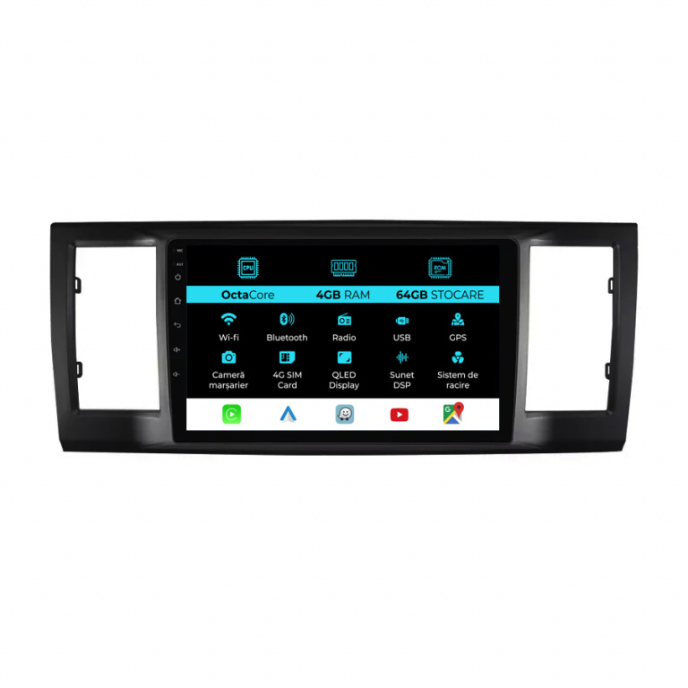Navigatie Dedicata Volkswagen Transporter T6 (2016 - 2020), 9Inch, 4Gb Ram, 64Gb Stocare, Carplay