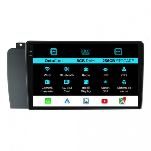 Navigatie Dedicata Volvo S60 (2004-2010), 9Inch, 8Gb Ram, 256Gb Stocare, Carplay