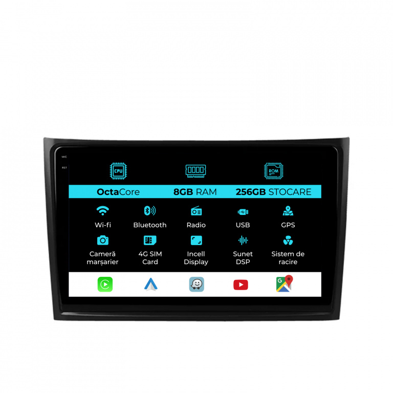 Navigatie Dedicata Volvo Xc90 (2002-2014), 10Inch, 8Gb Ram, 256Gb Stocare, Carplay