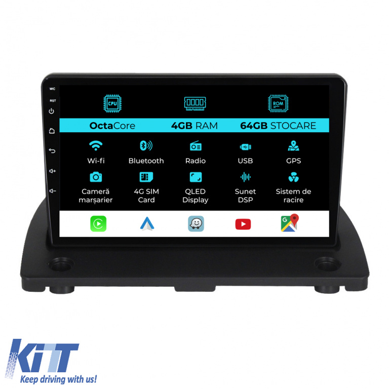 Navigatie Dedicata Volvo Xc90 (2002-2014), 9Inch, 4Gb Ram, 64Gb Stocare, Carplay NAVVO94NLO