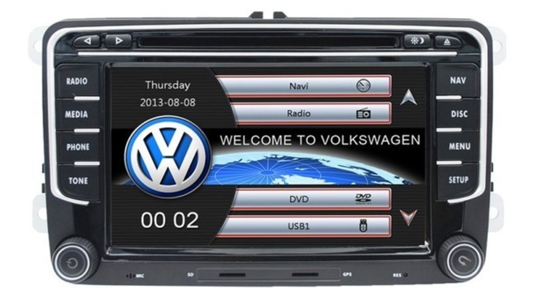 Navigatie Dedicata VW Golf MK5 MK6 Dvd Carkit Usb NAVD-723V V5 Camera Video De Marsarier Cadou!