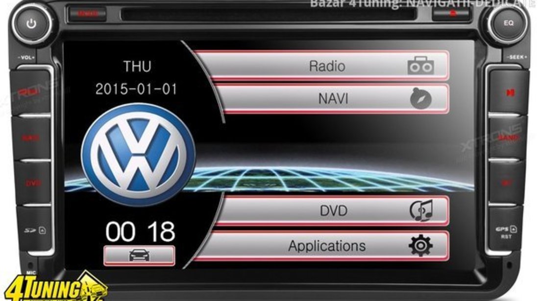 NAVIGATIE DEDICATA VW GOLF V XTRONS PF81MTVS DVD PLAYER GPS TV CARKIT