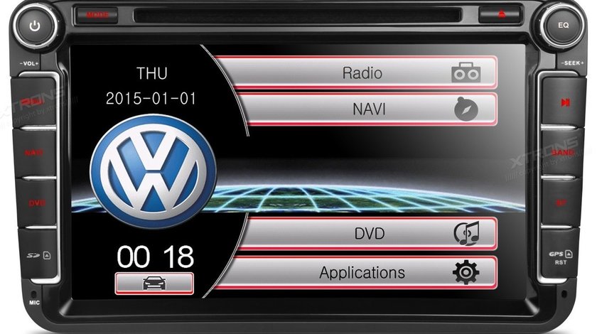 NAVIGATIE DEDICATA VW/SKODA/SEAT XTRONS PF81MTVS DVD PLAYER GPS TV CARKIT