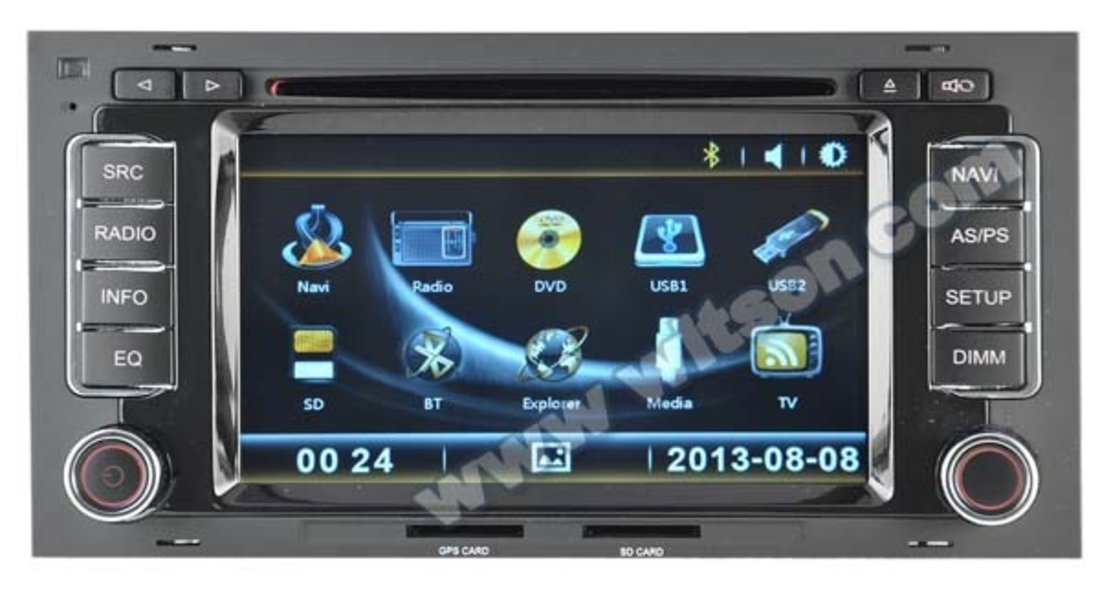 NAVIGATIE DEDICATA VW TOUAREG MULTIVAN TRANSPORTER T5 WITSON W2-D9200V CAMERA BONUS DVD GPS  CARKIT